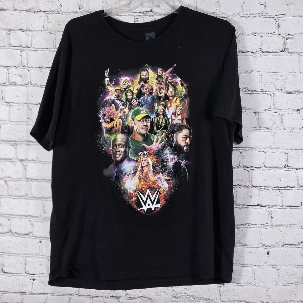 WWE Men's XXL Black "Wrestling Is Coming Home" โ T-Shirt